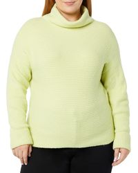 Daily Ritual - Cozy Boucle Horizontal Knit Long-sleeve Mock Neck Sweater - Lyst