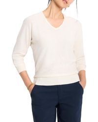 NIC+ZOE - Nic+zoe Petite Easy V-neck Pure Cotton Sweater - Lyst