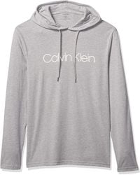 calvin klein hoodie white mens