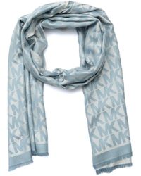 Michael Kors - Mk Charm Colorblocked Lws Scarf - Lyst