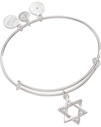ALEX AND ANI - Holiday Star Of David Bangle - Lyst