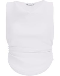 Guess - Short Sleeve Eco Aimee Jewel Drap Top - Lyst