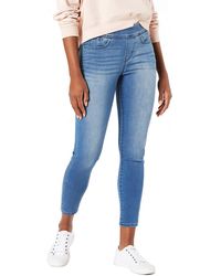 Signature by Levi Strauss & Co. Gold Label Mid-rise Pull On Skinny Crop Jeans - Blue
