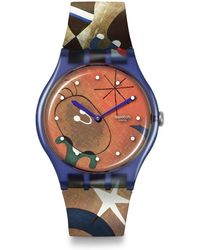 Swatch - Casual Bioceramic Watch Blue Art Journey Miro's & Bird In The Moonlight - Lyst