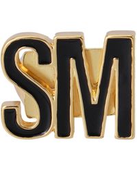 Steve Madden Sm Logo Ring - Black