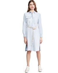 AG Jeans - Womens Taylor Long Sleeve Cotton Shirt Casual Dress - Lyst