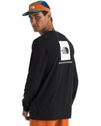 The North Face - 's Core Box Long Sleeve Nse Tee | T-shirt With Ribbed Collar & Cuffs For Durability - Lyst