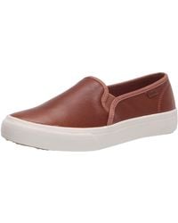 Keds - 's Double Decker Leather Slip On Sneakers - Lyst