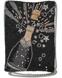 Mary Frances - Bubbly Beaded Mini Crossbody Bag With Champagne Motif Novelty Evening Clutch Purse - Lyst