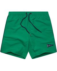 Superdry Vintage Varsity Swimshort Board Shorts - Green