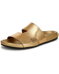Franco Sarto - S Britt Slide Sandal Gold 5.5 M - Lyst
