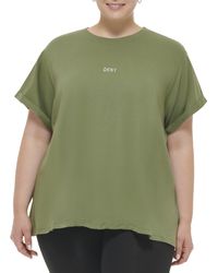 DKNY - Plus Size Summer Tops Short Sleeve T-shirt - Lyst