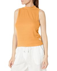 Calvin Klein - Everyday Embrodery Monogram Cropped S/s Short Sleeve Mock Neck - Lyst