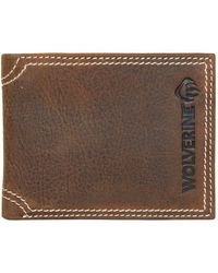 Wolverine - Rancher Leather Passcase Bifold Wallet With Rfid Blocking - Lyst