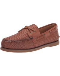 Sperry Top-Sider - Gold Authentic Original 2-eye Woven Boat Shoe - Lyst