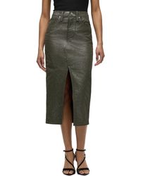 Hudson Jeans - Reconstructed Midi Skirt - Lyst