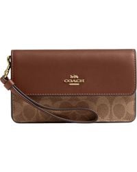 COACH - Foldover Wristlet - Lyst