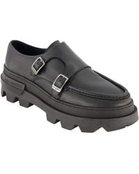 Karl Lagerfeld - Paris Tumbled Leather Double Monk Moc Toe Sneaker - Lyst