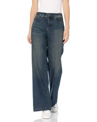 NYDJ Denim Teresa Fray Hem Wide Leg Jeans in Blue - Save 40% - Lyst