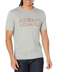 Emporio Armani - A | X Armani Exchange Shadow Logo Design Slim Fit T-shirt - Lyst