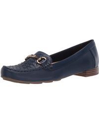 anne klein navy loafers