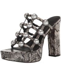 Karl Lagerfeld - Paris Addica Pearls-plat Platform - Lyst