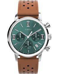 Timex - Brown Strap Other Dial Two-tone - Lyst
