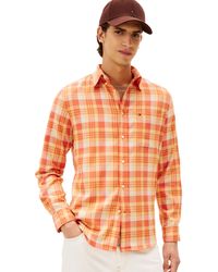 Tommy Hilfiger - Soft Blend Check Regular Long Sleeve Shirts - Lyst