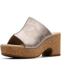 Clarks - Nerisa Vine Cork Wedge Sandal - Lyst