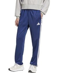 adidas - S 3-stripes Tricot Regular Fit Open Hem Sportswear Track Pants - Lyst