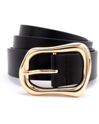Kate Spade - 1.20 Inch Belt With Molten Metal Buckle - Lyst