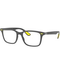 Ray-Ban - Rx7144m Scuderia Ferrari Collection Square Prescription Eyewear Frames - Lyst