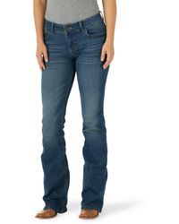 Wrangler - Aura Instantly Slimming Mid Rise Boot Cut Jean - Lyst