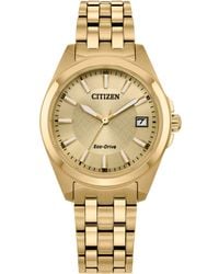 Citizen - Ladies' Eco-drive Classic Peyten Watch In Gold-tone Stainless Steel - Lyst