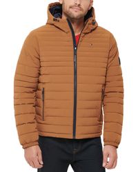 Tommy Hilfiger - Stretch Poly Hooded Packable Jacket - Lyst
