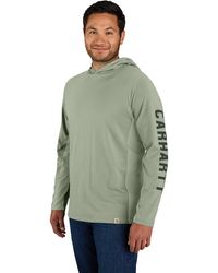 Carhartt - Standard Force Relaxed Fit Midweight Long-sleeve Logo Graphic Hooded T-shirt - Lyst