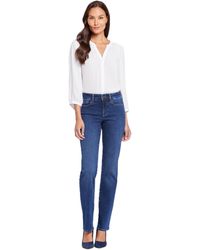 NYDJ - S Petite Size Marilyn Straight Leg Jeans - Lyst