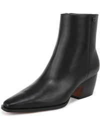 Franco Sarto - S Vivian Pointed Toe Ankle Boots Black Leather 11 M - Lyst