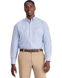 Izod - Performance Comfort Long Sleeve Solid Button Down Shirt - Lyst