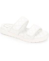 Kenneth Cole - Reeves Quilted 2 Band Slide Sandal - Lyst