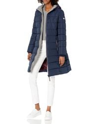 tommy jeans oversized tube quilted coat