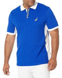 Nautica - Classic Fit Short Sleeve Performance Pique Polo Shirt - Lyst