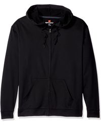 reebok men's performance fleece full zip hoodie