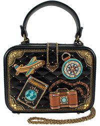 Mary Frances - Bucket List Beaded Top Handle Travel Theme Handbag - Lyst