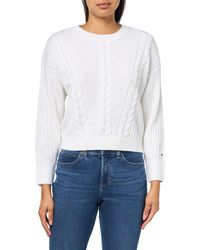 Tommy Hilfiger - Solid Crewneck Casual Sweater Pullover - Lyst