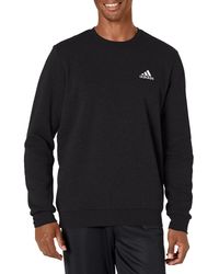 adidas - Standard Essentials Fleece Sweatshirt - Lyst