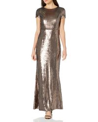 Adrianna Papell - Sequin Mermaid Gown - Lyst