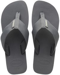 Havaianas - Wide Strap Flip Flops - Steel - Lyst