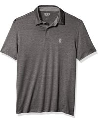 Izod - Golf Title Holder Short Sleeve Polo Black Large - Lyst
