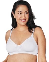 Playtex Cross Your Heart Lightly Lined Seamless Soft Cup Bra Us0655 in White